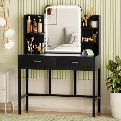 Aheaplus Makeup Vanity with Mirror and Lights