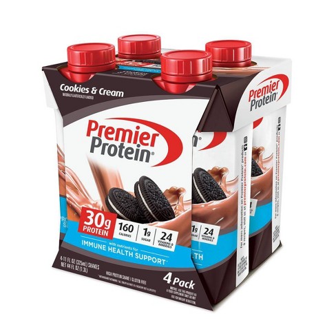 Premier Protein Nutritional Shake - Cookies & Cream - 11 Fl Oz/4pk : Target