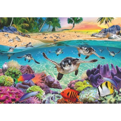 Ravensburger Race of the Baby Sea Turtles Large Format Jigsaw Puzzle - 500pc
