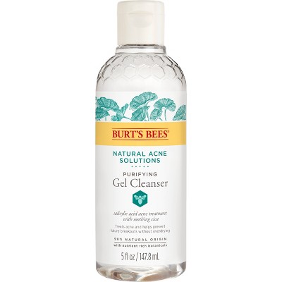 Burt&#39;s Bees Natural Acne Solutions Purifying Gel Cleanser - 5 fl oz