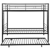 CAVINAS Twin/Full/Twin Over Full Metal Bunk Bed,Optional Trundle,Modern Bunk Beds for Kids,Side Ladder and Full-Length Guardrail,No Box Spring Needed - 2 of 4