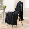 Chanasya Textured Knit Throw Blanket with Tassels - image 4 of 4