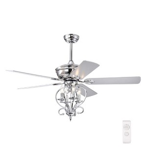 TOBILI Ceiling Fan lights, Modern Electrical Fan silver - 1 of 4
