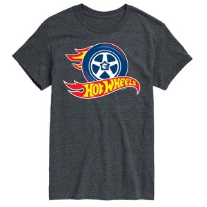 Men's - Hot Wheels - Flaming Tire Logo Short Sleeve Graphic T-Shirt - 1 of 3
