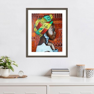 Amanti Art Model 3 by Marcella hayes Muhammad Wood Framed Wall Art Print - 1 of 4