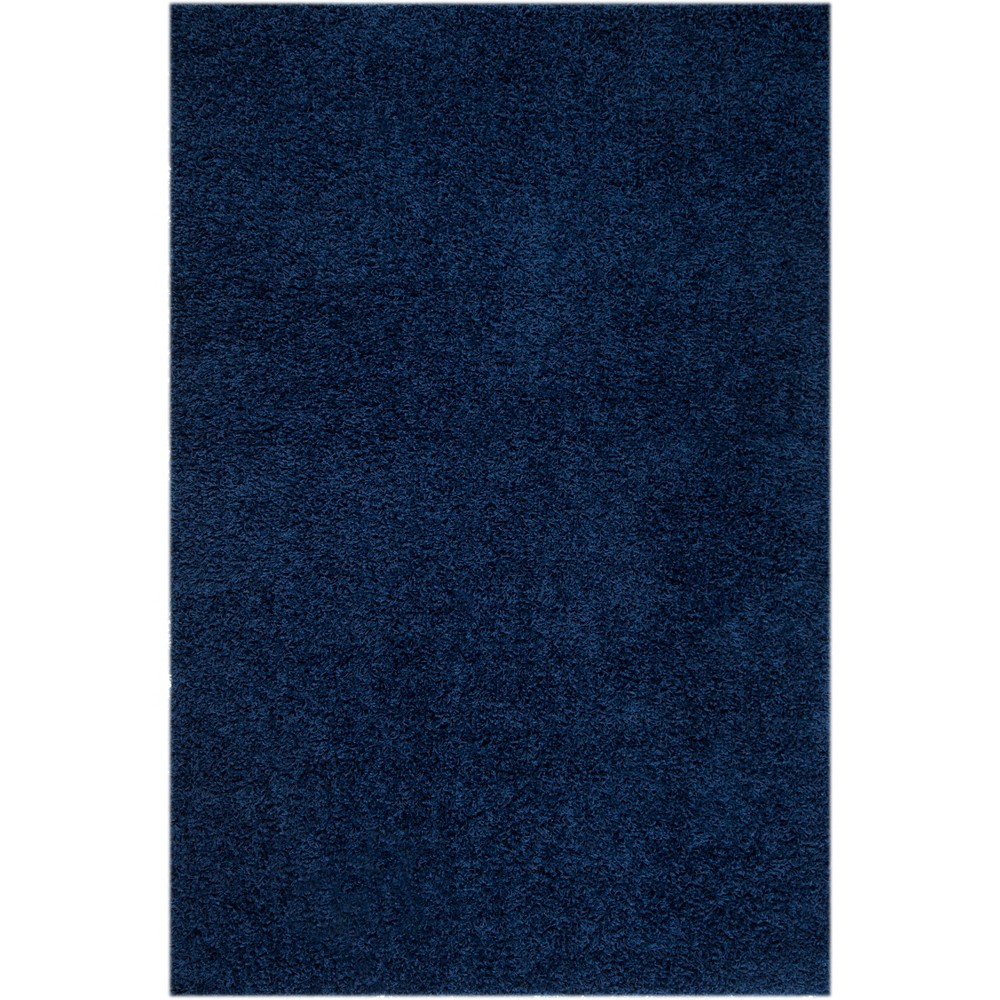 6'x9' Reedley Solid Loomed Area Rug Navy - Safavieh