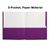 Staples School Grade 2 Pocket Folder Purple 25/Box 27536-CC - 3 of 4