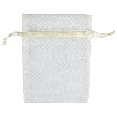 JAM Paper Sheer Bags Small 4 x 5 1/2 Ivory Bulk 96 Bags/Box SPC14K2B