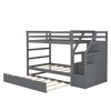 Twin-Over-Twin Bunk Bed with Twin Size Trundle and 3 Storage Stairs - 4 of 4