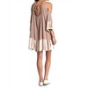 Women's Tie Dye Cold Shoulder Tunic Dress - KORI - 2 of 3