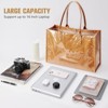 FATMOON Retro Tote Bag - Vintage DuPont Letter Design, Large Capacity, Minimalist Style for Women - 4 of 4