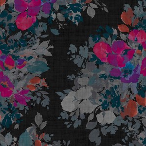 Nicole Miller Botanic Black Peel & Stick Wallpaper - 1 of 4