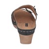 GC Shoes Cie Double Band Perforated Flower Comfort Slide Wedge Sandals - 3 of 4