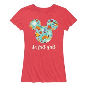 Women's - Disney - Its Fall Yall Short Sleeve Graphic T-Shirt - 1 of 4