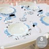 Big Dot of Happiness Light Blue Graduation Party Paper Charger and Table Decorations - Chargerific Kit - Place Setting for 8 - 2 of 4