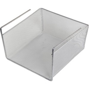 YBM Home Silver Mesh Under Shelf Storage Basket Organizer - 1 of 4