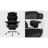 TiramisuBest Big and Tall Black PU Leather Executive Office Chair with Footrest, 500lbs Capacity, 360¡ã Swivel - 4 of 4