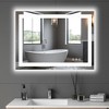 ChicFurnit Decorative Wall Mirrors Frameless Wall Mirror Rectangle Bathroom Mirrors Vanity Mirror for Over Sink Wall, Silver, 19.90"*1.20"*27.80" - 2 of 4