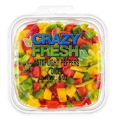 Crazy Fresh Diced Spotlight Peppers - 6oz