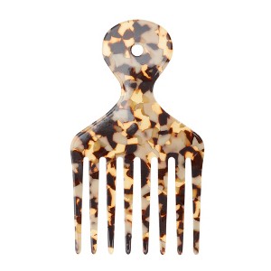Unique Bargains Plastic Wide Tooth Hair Pick Comb 4.8" - 1 of 4