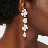 Pearls Drop Earrings - A New Day™ Ivory - 2 of 3