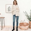 Anna-Kaci Women's Batwing Sleeve Fashion Sweater Open Front Duster Oversized Wrap Cardigan for Everyday Wear - 4 of 4