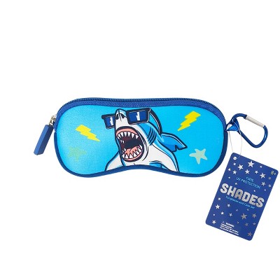 Kids Shark Sunglasses & Case Set – UV Protection Shades– Fun Ocean...