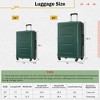 Maggift 4 PCS Bag and Luggage Sets, with 4 Spinner Wheels Lightweight Suitcase, Suitable for business trips and travel, Green, 18"*12.2"*28.3" - 4 of 4