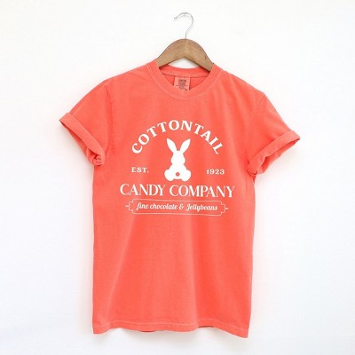 Simply Sage Market Women's Cottontail Candy Company  Short Sleeve Garment Dyed Tee