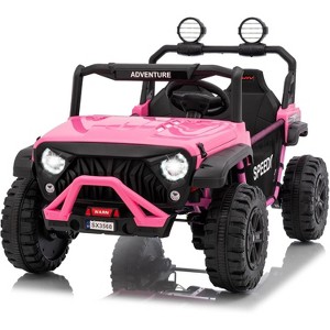24V Ride on Toys for Big Kids,Ride on Truck with Remote Control,4WD Electric Car - 1 of 4