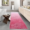 Ombre Abstract Runner Rug 2x6 Machine Washable Area Rug Ultra-Thin Non-Slip Stain Resistant Indoor Carpet for Hallway Entryway Kitchen Laundry - 4 of 4