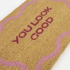 Balta Rugs 1'5"x2'5" You Look Good Greeting Natural Papilio Coir Doormat - 3 of 4
