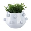 Modern Ceramic Planter with Textured Bubble Design, Ceramic Indoor & Outdoor Decorative Pot for Home & Garden - 2 of 4