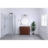 Elegant Lighting Gene 3 light Black and Frosted white glass Wall sconce - 2 of 4