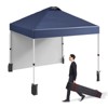 10x10 Ft Pop Up Canopy Tent w/Sidewall, Instant Portable Shelter w/Vented Roof Wheeled Carry Bag, Outdoor Sun Shade for Beach, Camping, Patio - 2 of 4