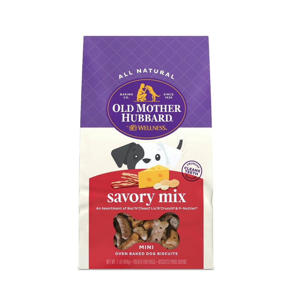 Photos - Dog Food Old Mother Hubbard by Wellness Savory Mix with Peanut Butter, Carrot, Live