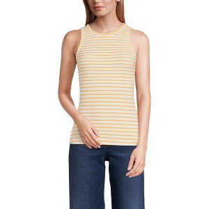 Lands' End Women's Drapey Rib Tank - 1 of 4