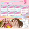 Saviland Kids 7-Pack Press-On Nails Kit - 84PCS Pre-Glued Child-Safe Short Nails with Glitter Designs for Girls 5-9 Years.(Holiday Gift Set) - 2 of 4
