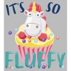 Girl's Despicable Me It's So Fluffy Unicorn Cupcake T-Shirt - 2 of 4