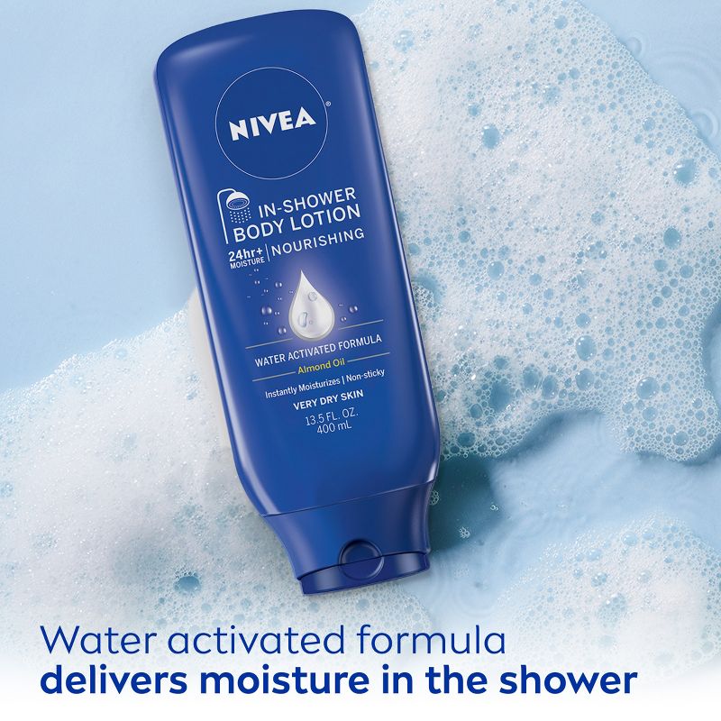 NIVEA Nourishing In Shower Body Lotion for Dry Skin Fresh - 13.5 fl oz, 5 of 11