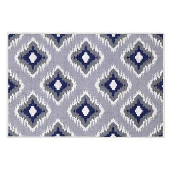 Sussexhome Tetra Collection Cotton Heavy Duty Low Pile Area Rug , 2' x 3'