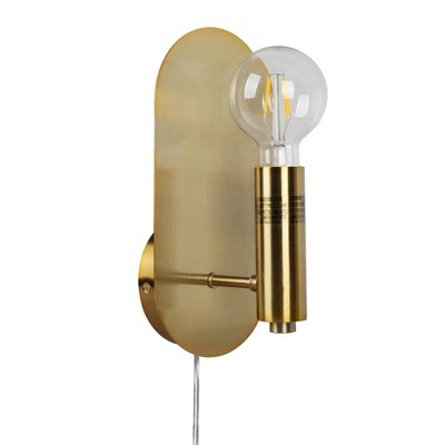 Modern Sconce Lamp (Includes LED Light Bulb) Brass - Project 62™