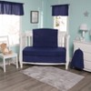 Everyday Kids Navy Blue 60x15” Window Valance for Baby, Toddler & Teen Boys – Solid Color Room Décor Treatment with 3” Rod Pocket - 3 of 4