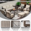 UPTIOT 8-Piece Outdoor Patio Conversation Set - 4 of 4