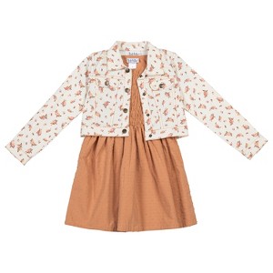 Nicole Miller Girl's 2 Piece Dress & Jacket Set - 1 of 3