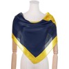 Elerevyo Women's Contrast Color Satin Silk Feeling Square Scarves Neckerchief Bandanas 35.4" X 35.4" - 2 of 4