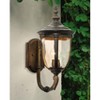 John Timberland Bellagio Vintage Rustic Outdoor Wall Light Fixture Veranda Bronze Upbridge 16 1/2" Champagne Glass for Post Exterior Barn Deck House - 2 of 4