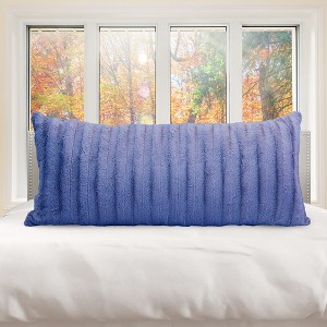 Cheer Collection Decorative Faux Fur Body Pillow - 18" x 40" - 1 of 4