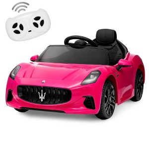 Licensed Maserati Gran Cabrio Ride-On Car for Kids, 12V Battery Powered, Remote Control, Spring Suspension, Double Doors, LED Lights - 1 of 4