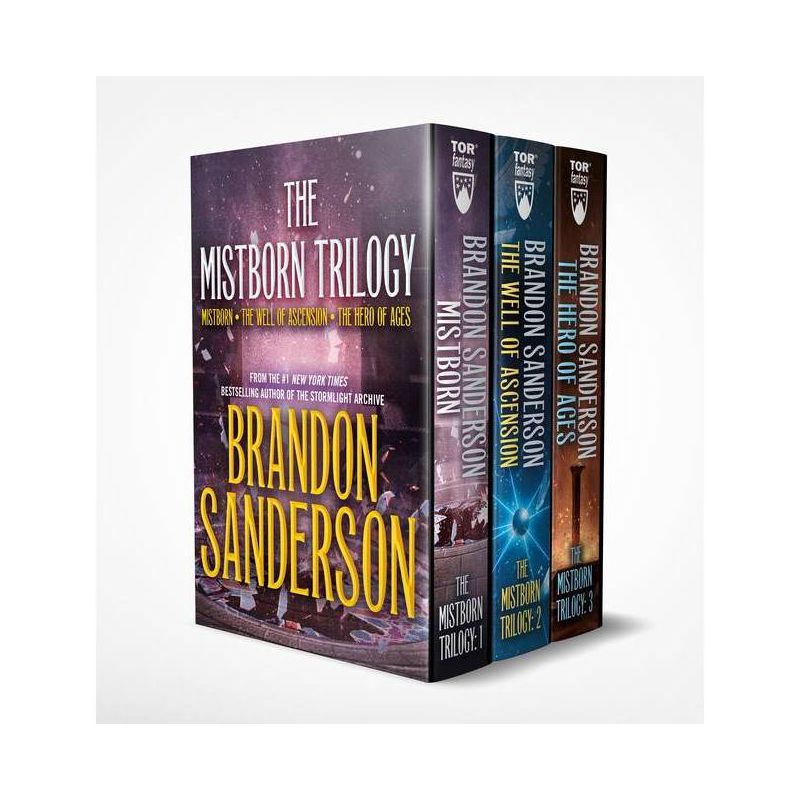Mistborn Boxed Set I - (Mistborn Saga) by  Brandon Sanderson (Mixed Media Product), 1 of 2